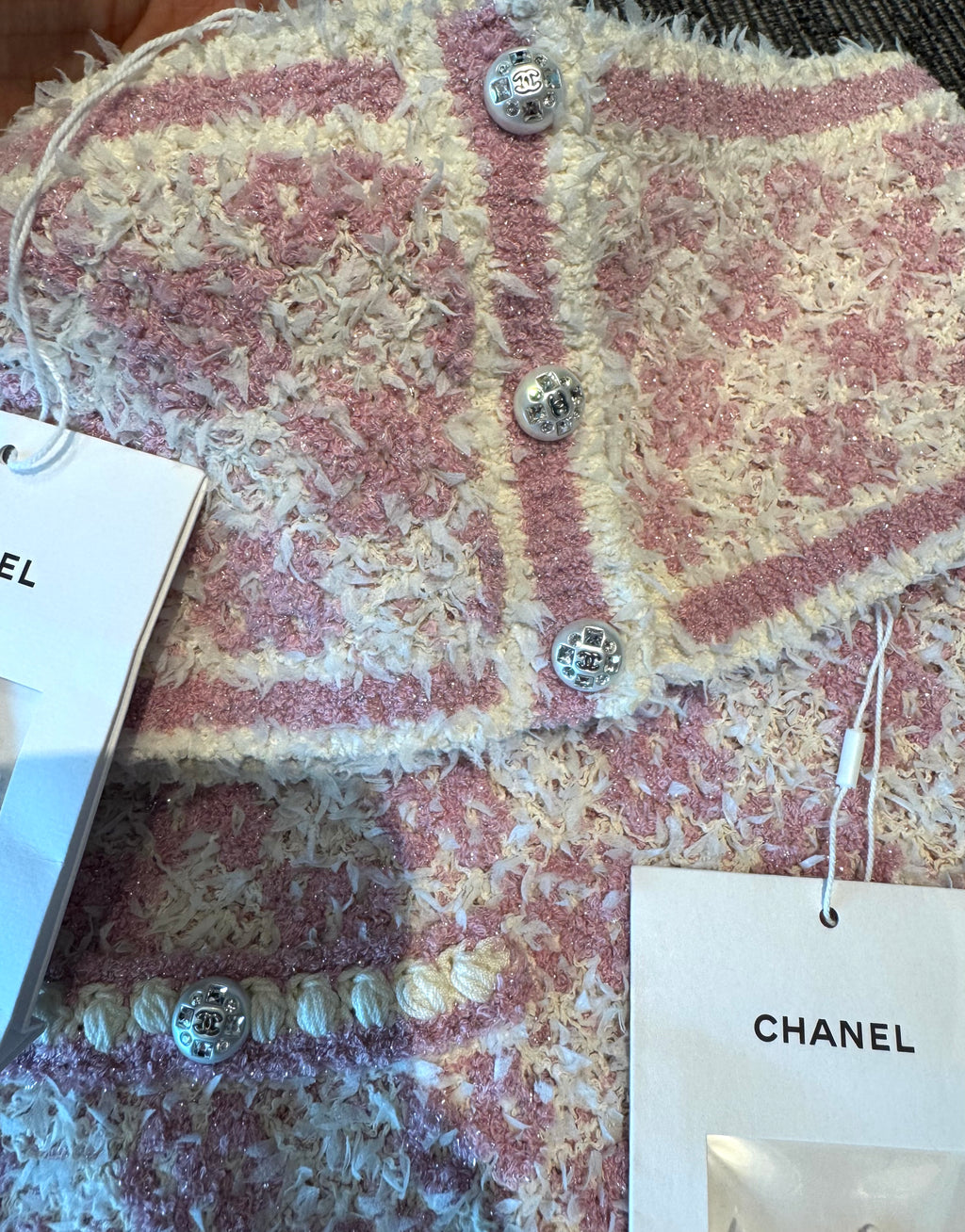 Chanel top skirt set 36