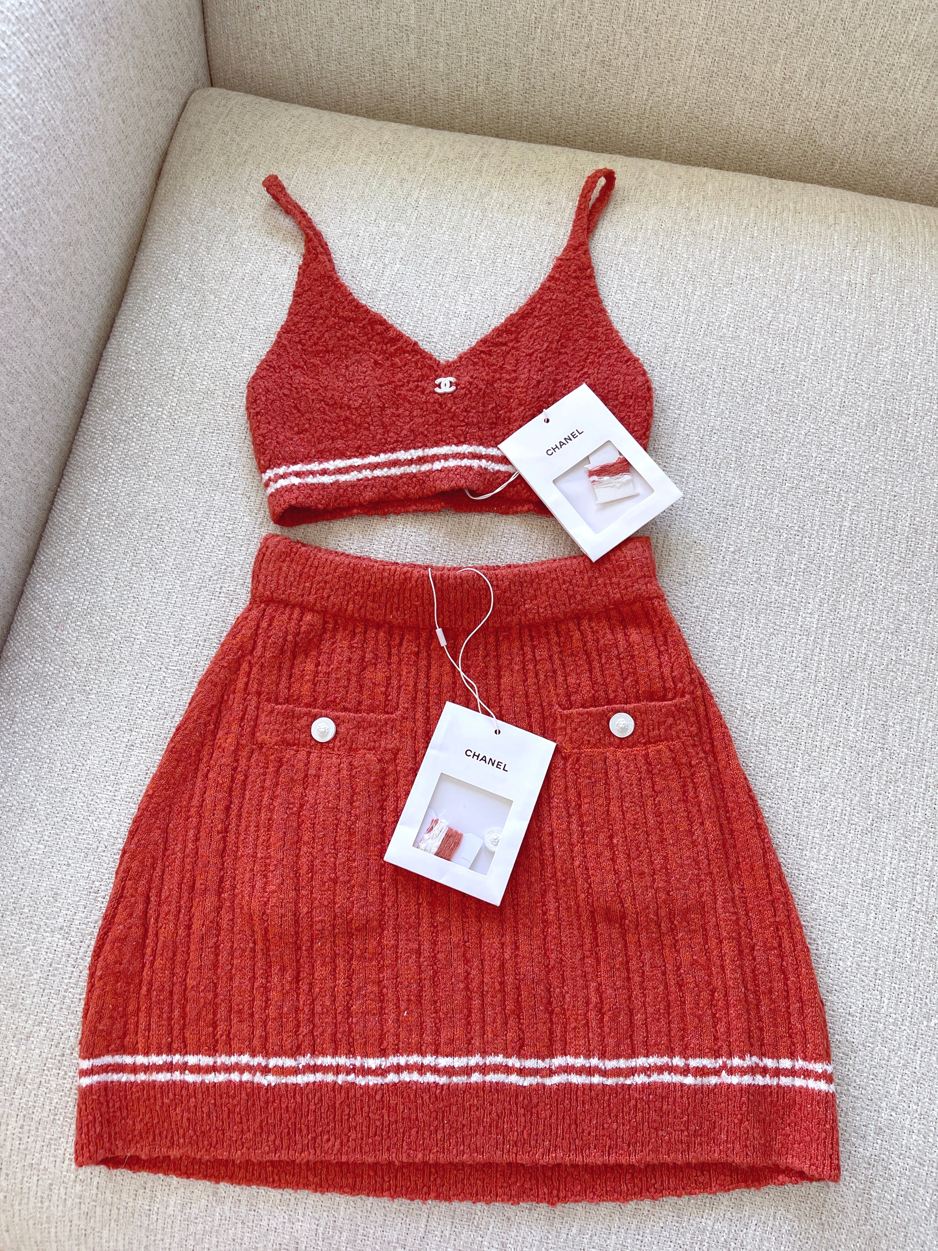 Chanel top short set 36