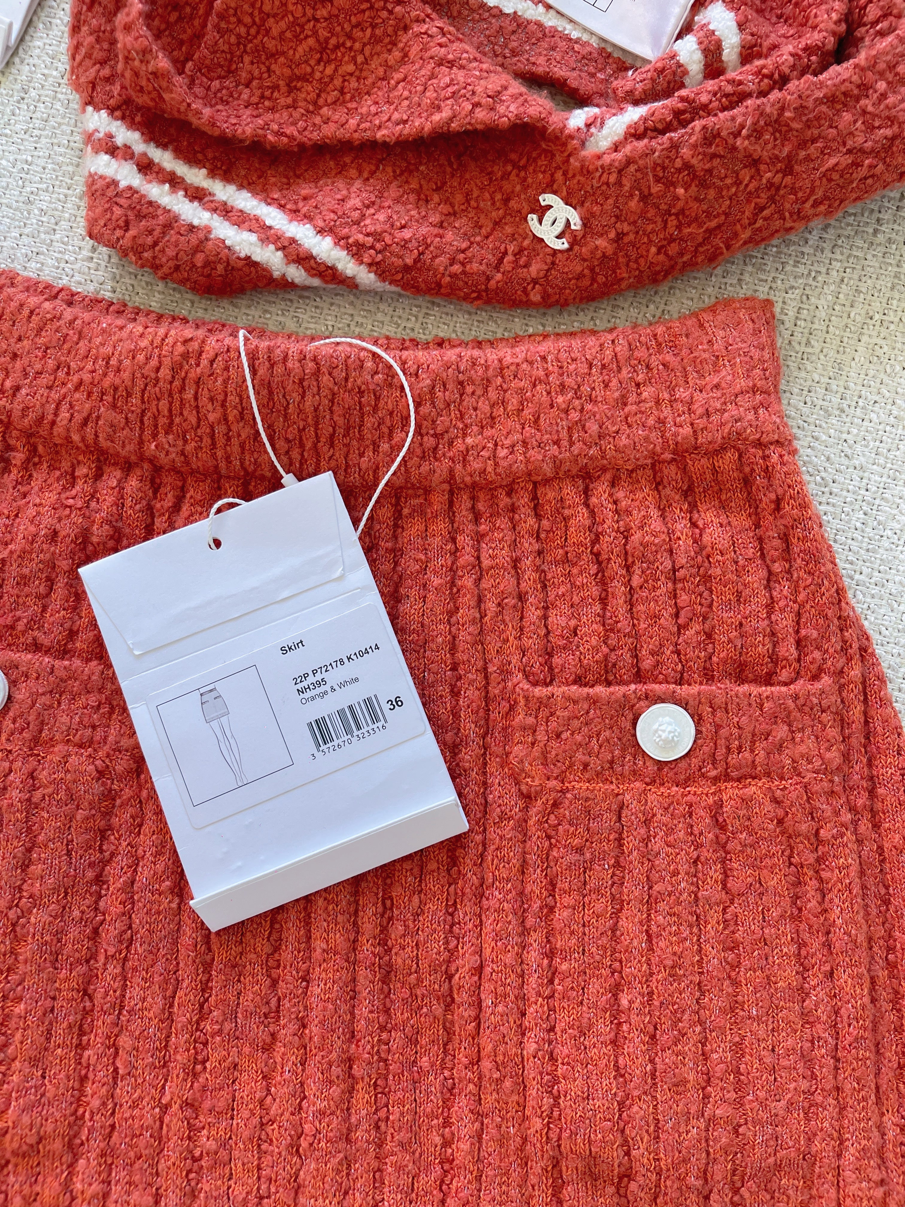 Chanel top short set 36