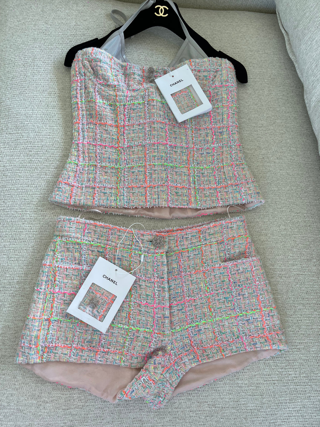 Chanel top shorts set